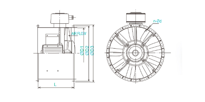 fax marine explosion proof axial flow fans