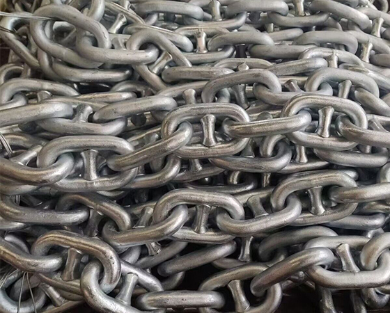 stud link anchor chain for ship