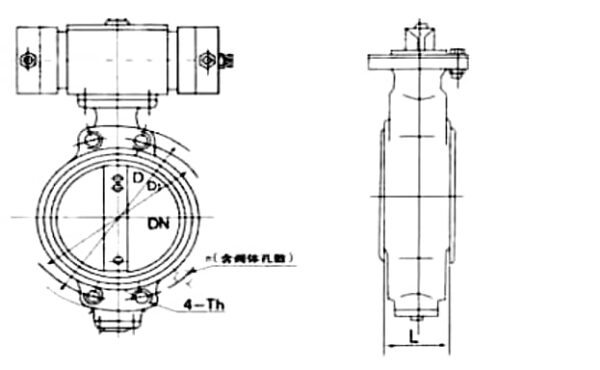 marine central hydraulic control butterfly valve cb/t4333 201
