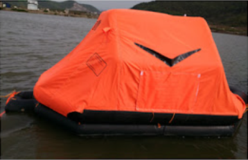 self righting throw over board inflatable life raft