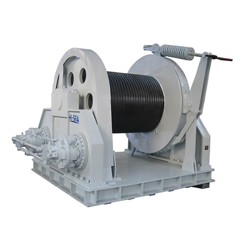 marine hydraulic towing winch