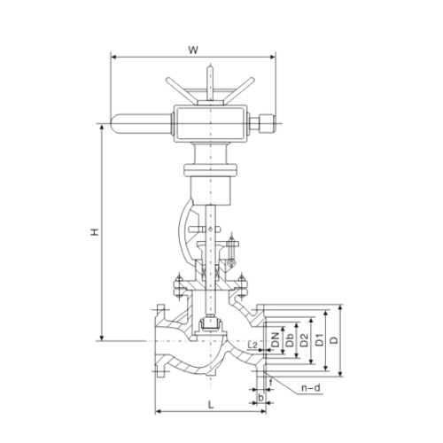 marine j941h electric flange globe valve