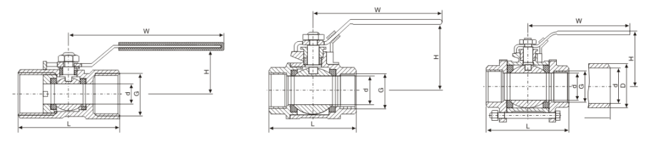 marine q11f thread ball valve