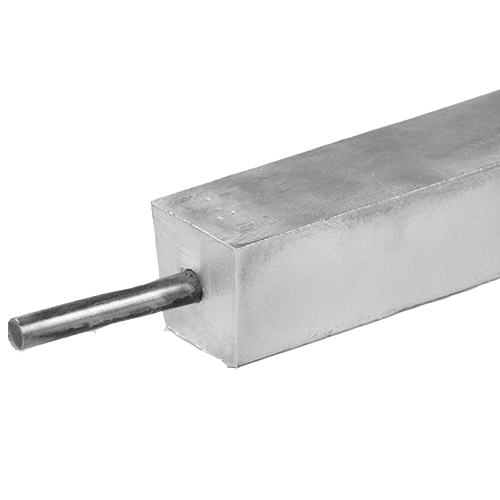zinc anode for buried pipeline