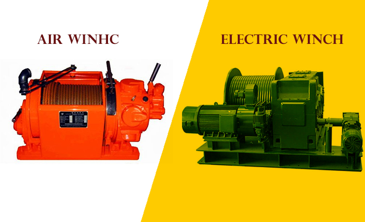 air winch vs. electric winch for ship mooring